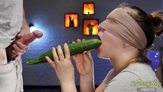 Best Friend Blindfolds And Trick With Taste Game For Blowjob