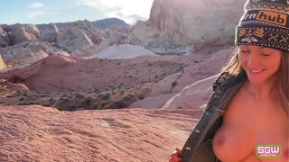 Fit couple Hot Sex in The Valley of Fire